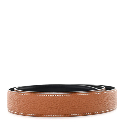 Hermes Box Togo 32mm Belt Strap 100 40 Black Gold 2 of 4