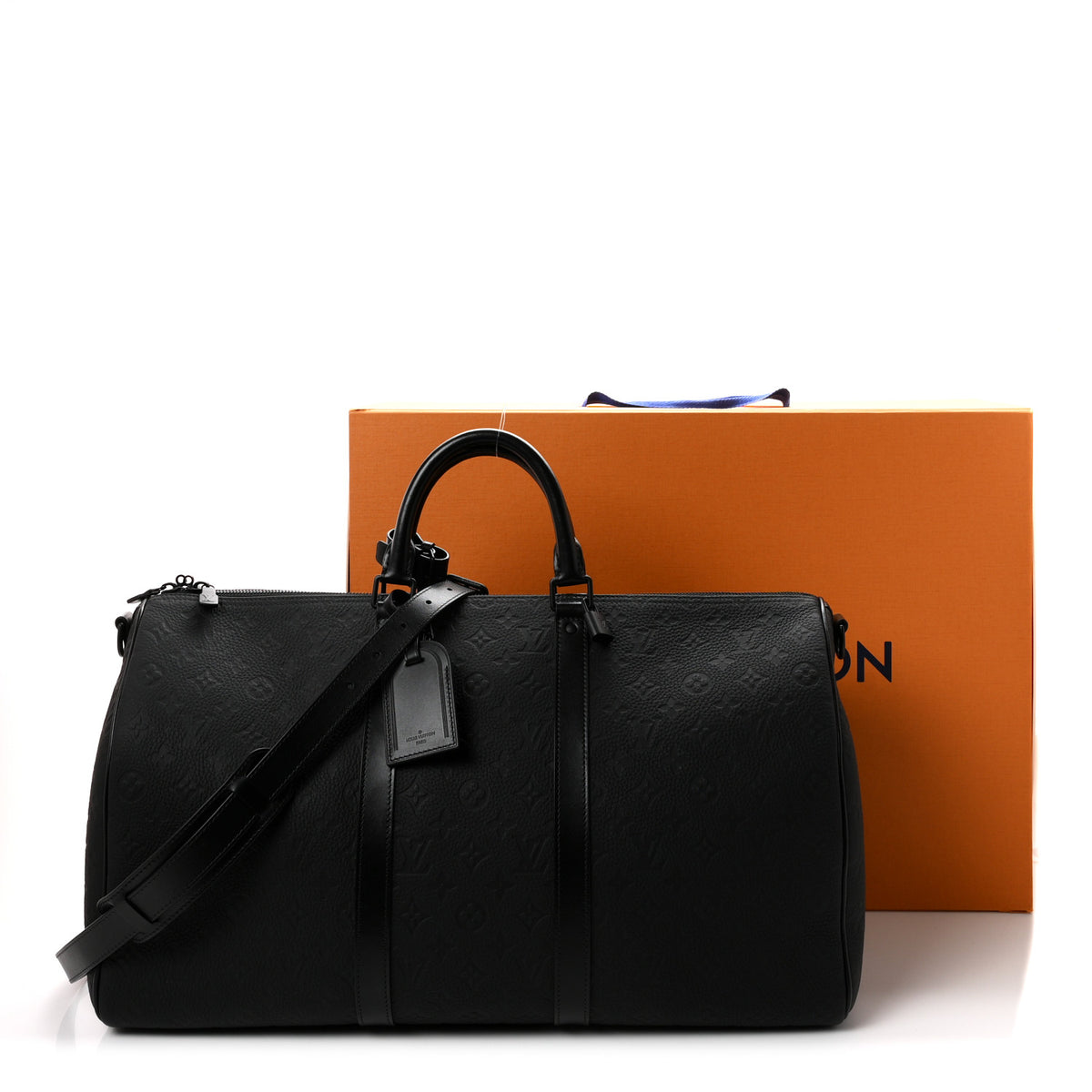 Taurillon Monogram Keepall Bandouliere 50 Black