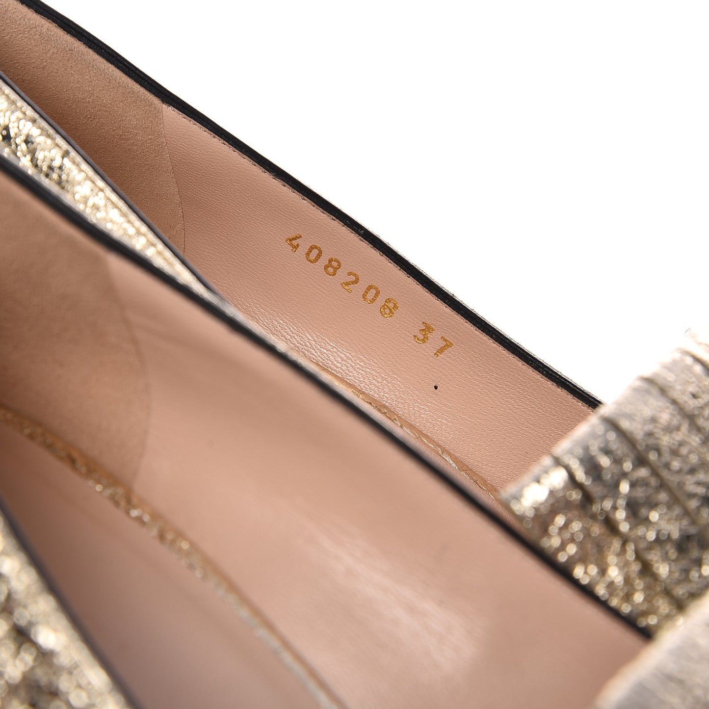 Galassia GG Marmont Fringe 50mm Loafer Pumps 37 Platino