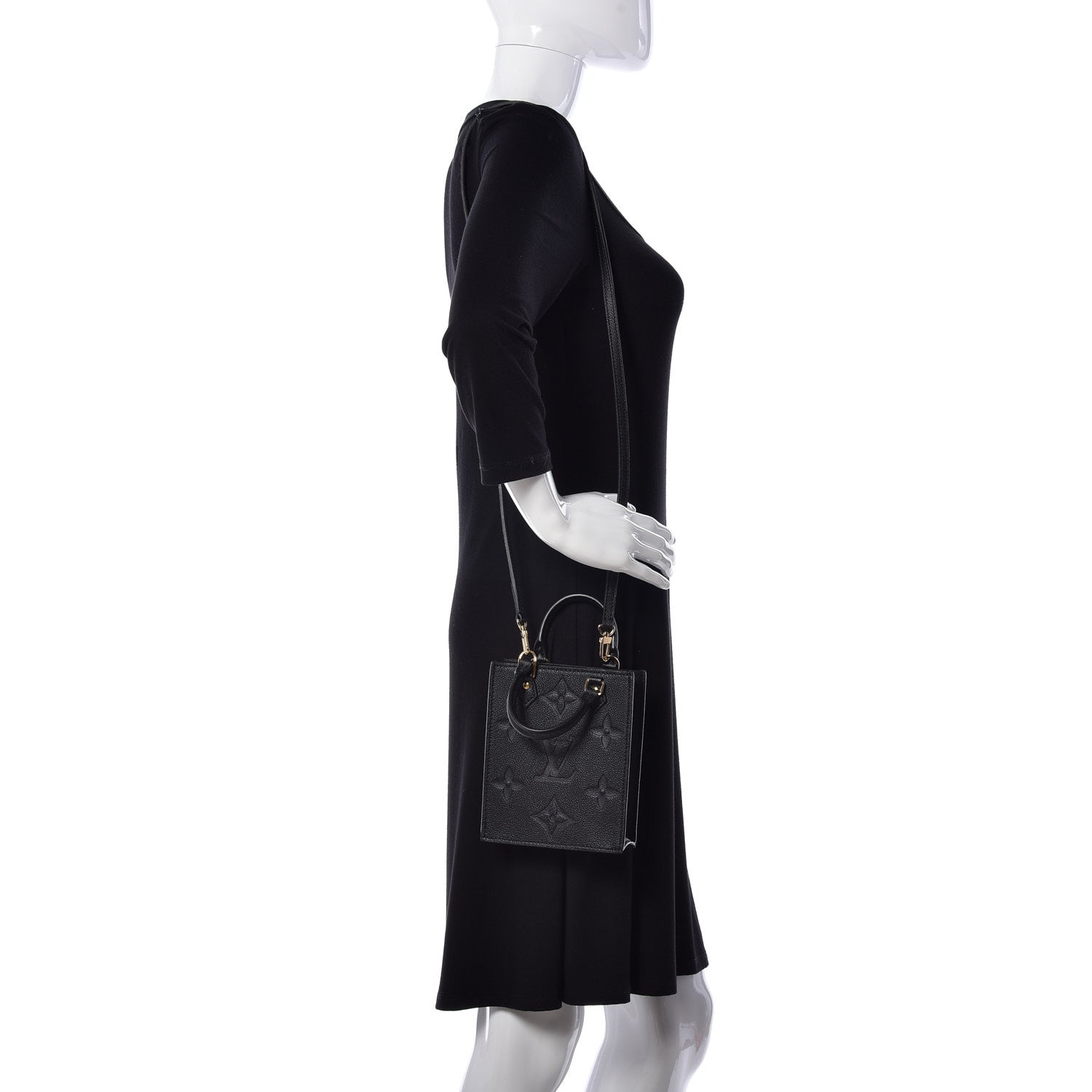 Louis Vuitton Empreinte Monogram Giant Petit Sac Plat Black 2 of 11