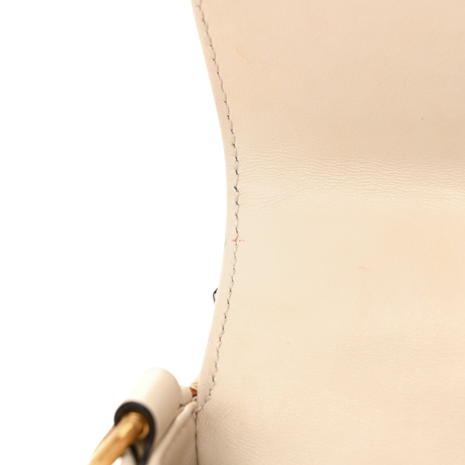 Gucci Calfskin Matelasse Mini GG Marmont Top Handle Shoulder Bag White 13 of 16