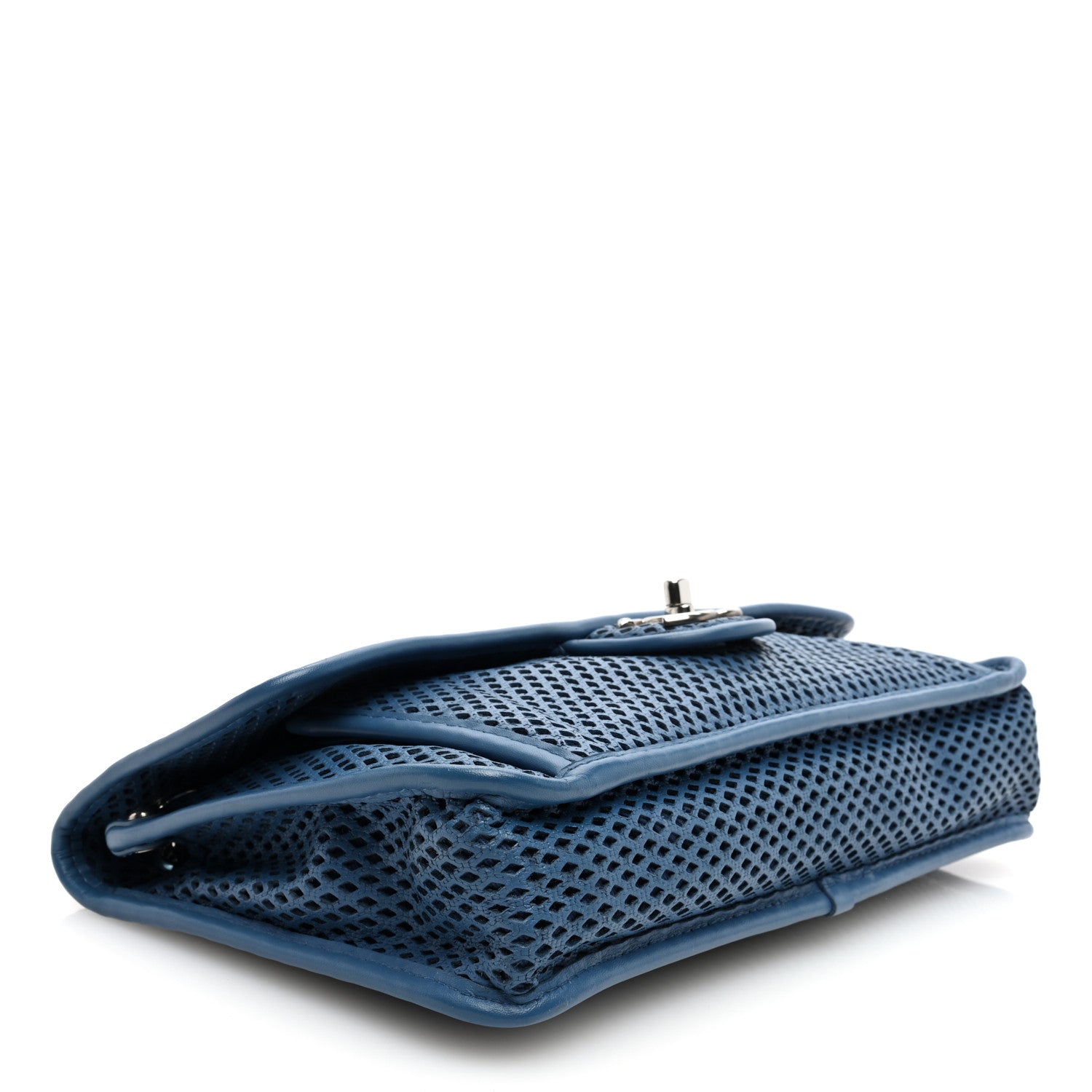 Chanel Perforated Calfskin Large Up In The Air Flap Blue 4 of 10