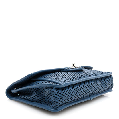 Chanel Perforated Calfskin Large Up In The Air Flap Blue 4 of 10