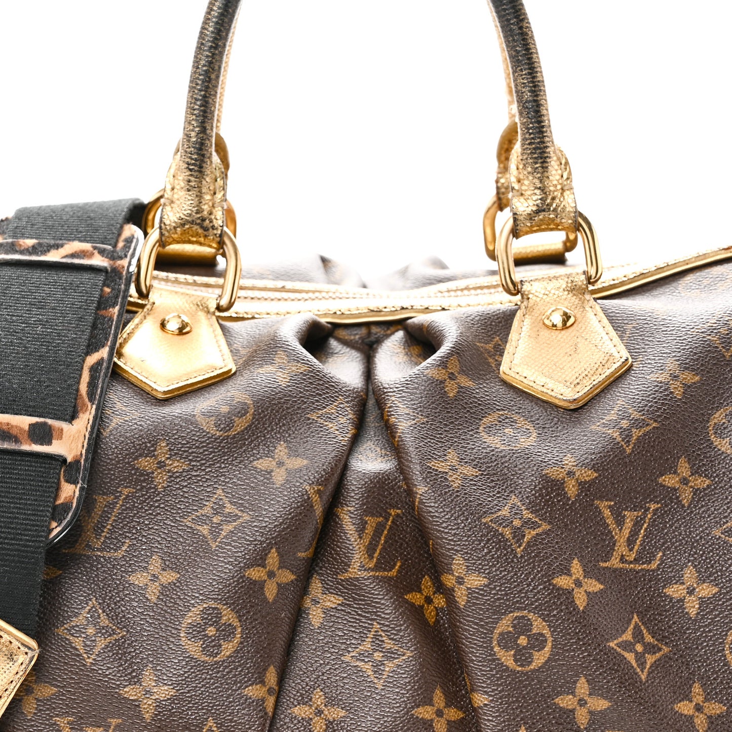 Monogram Leopard Stephen Bag