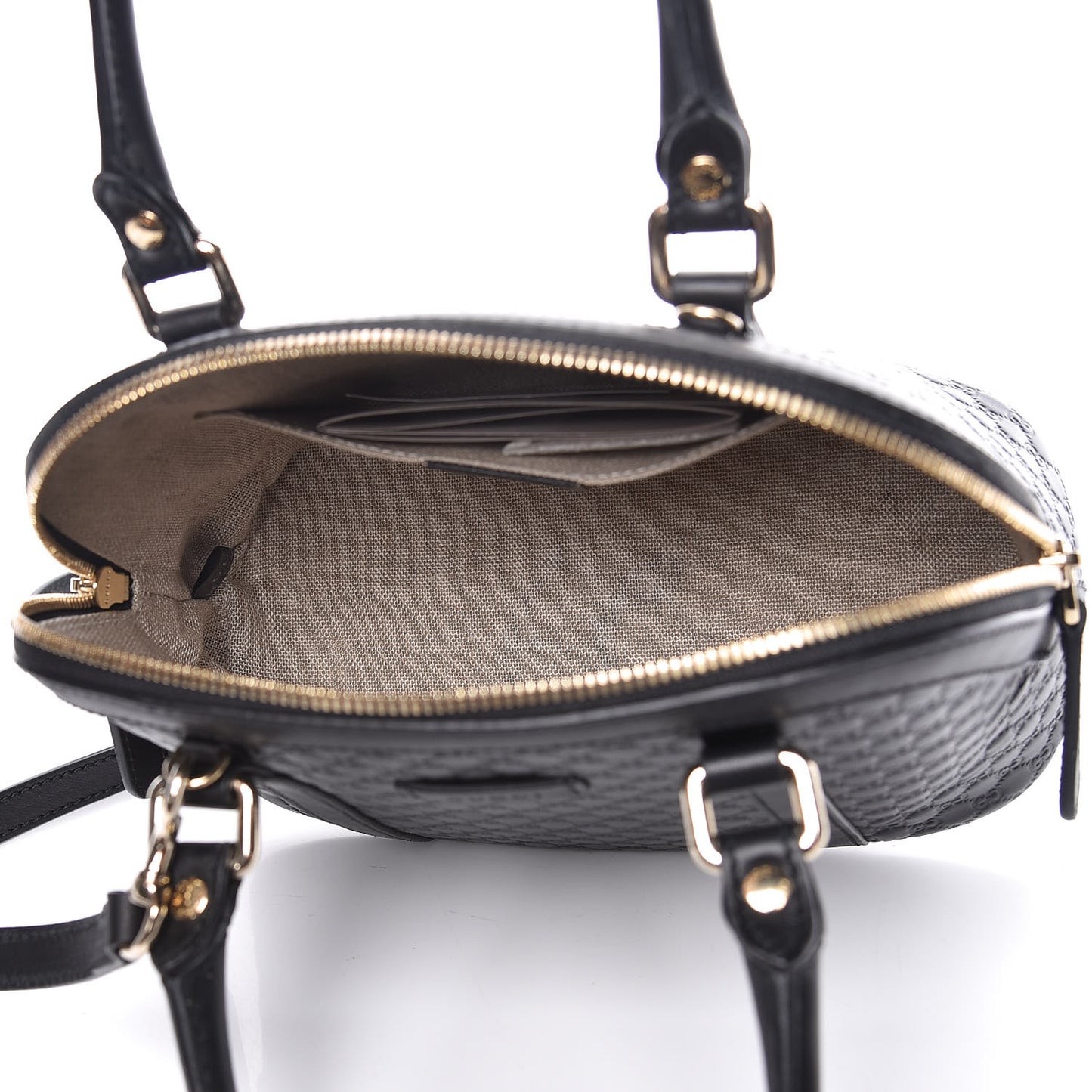 Microguccissima Mini Dome Bag Black