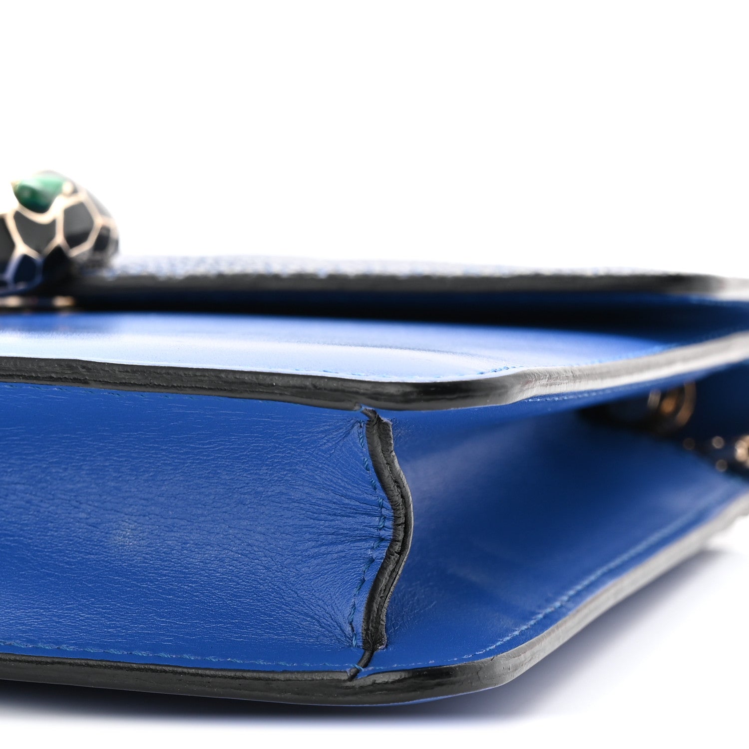 Bulgari Galuchat Calfskin Serpenti Forever Crossbody Bag Blue 19 of 19