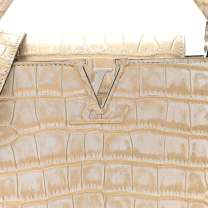 Louis Vuitton Alligator Capucines BB Mordore Gold 7 of 9