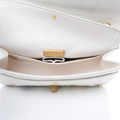 Chanel Aged Calfskin Lucky Charms 2.55 Reissue 226 Flap White 5 of 12