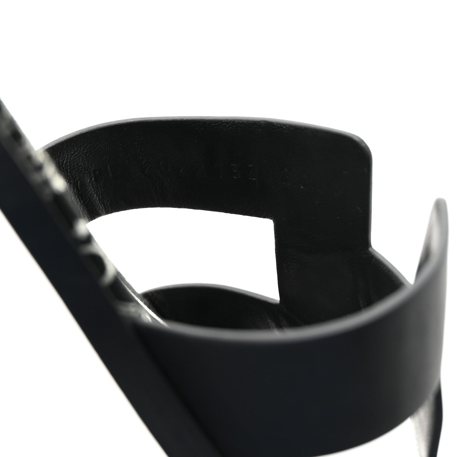 Hermes Calfskin Santorini Sandals 38 Black 9 of 10