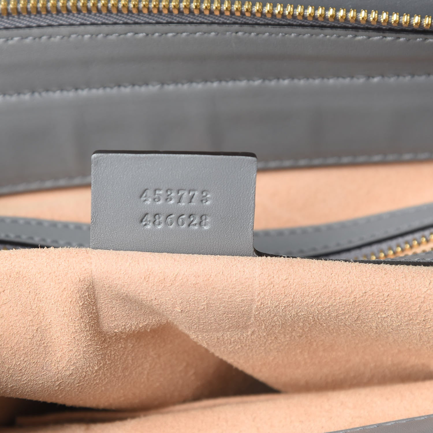 Gucci Soft Guccissima Signature Medium Shoulder Tote Bag Deep Grey 7 of 14