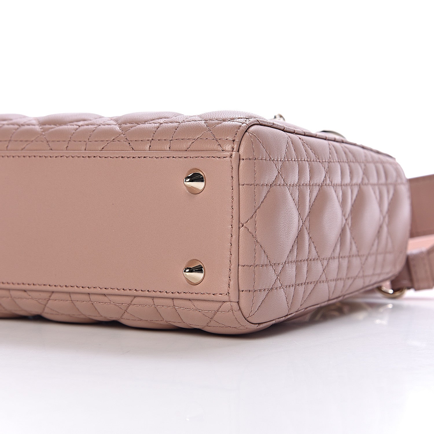 Christian Dior Lambskin Cannage Small Lady Dior Fard 9 of 12