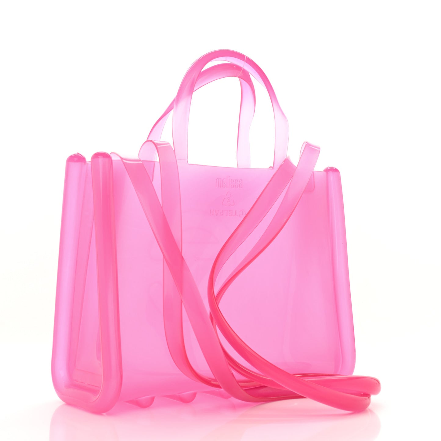 x MELISSA Jelly Medium Shopping Bag Clear Pink