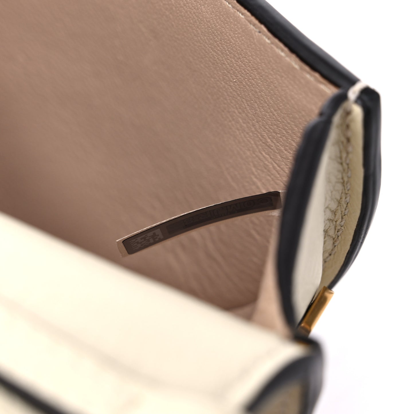 Calfskin Small Nile Bracelet Minaudiere Bag Off White