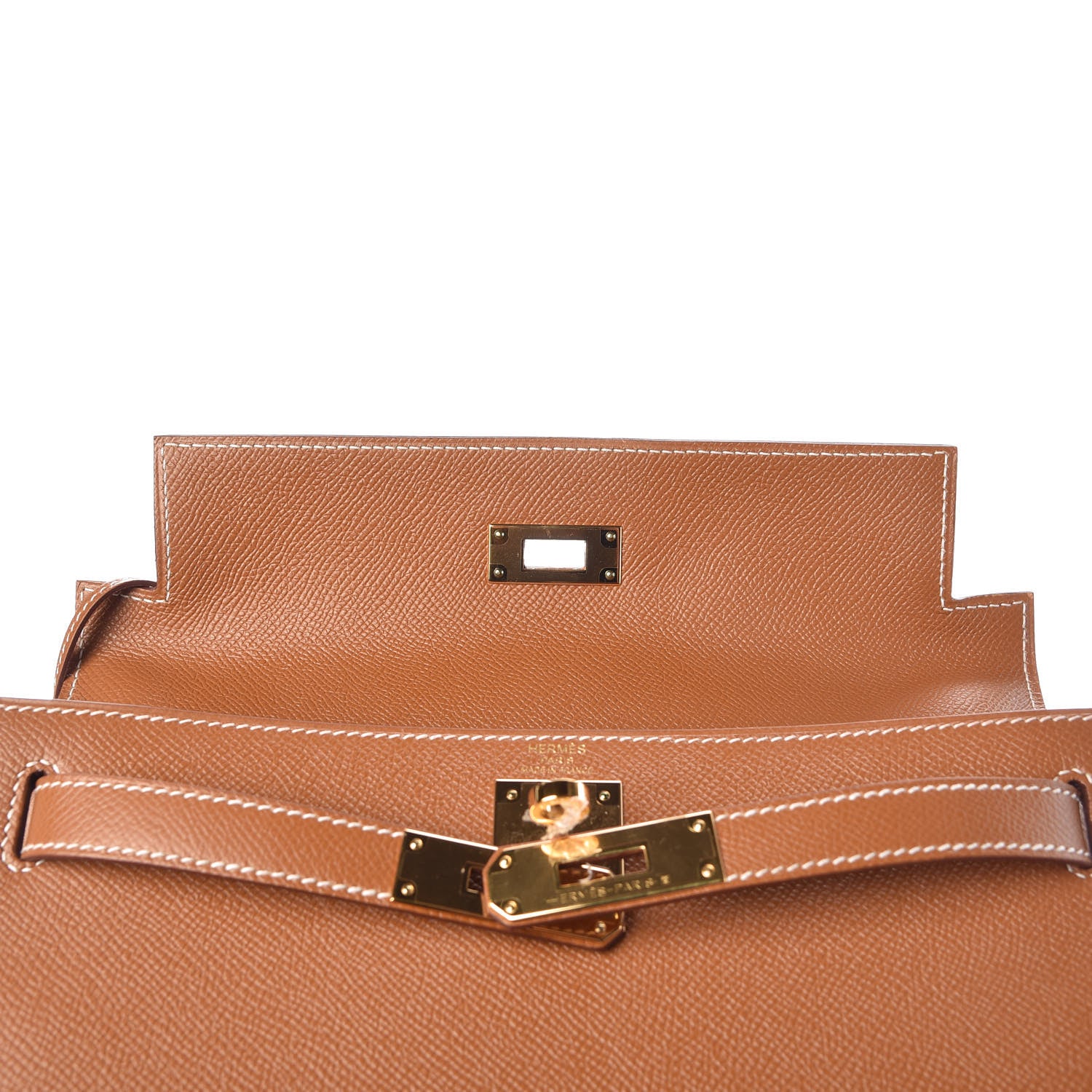 Hermes Epsom Kelly Sellier 28 Gold 16 of 37