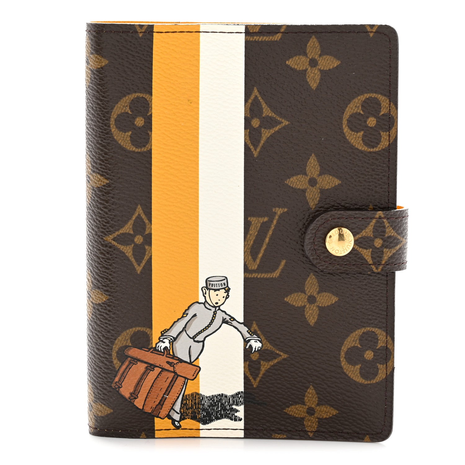 Louis Vuitton Monogram Groom Small Ring Agenda Cover Yellow 1 of 7