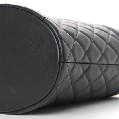 Chanel Calfskin Quilted Boy Bucket Bag Black 9 of 9