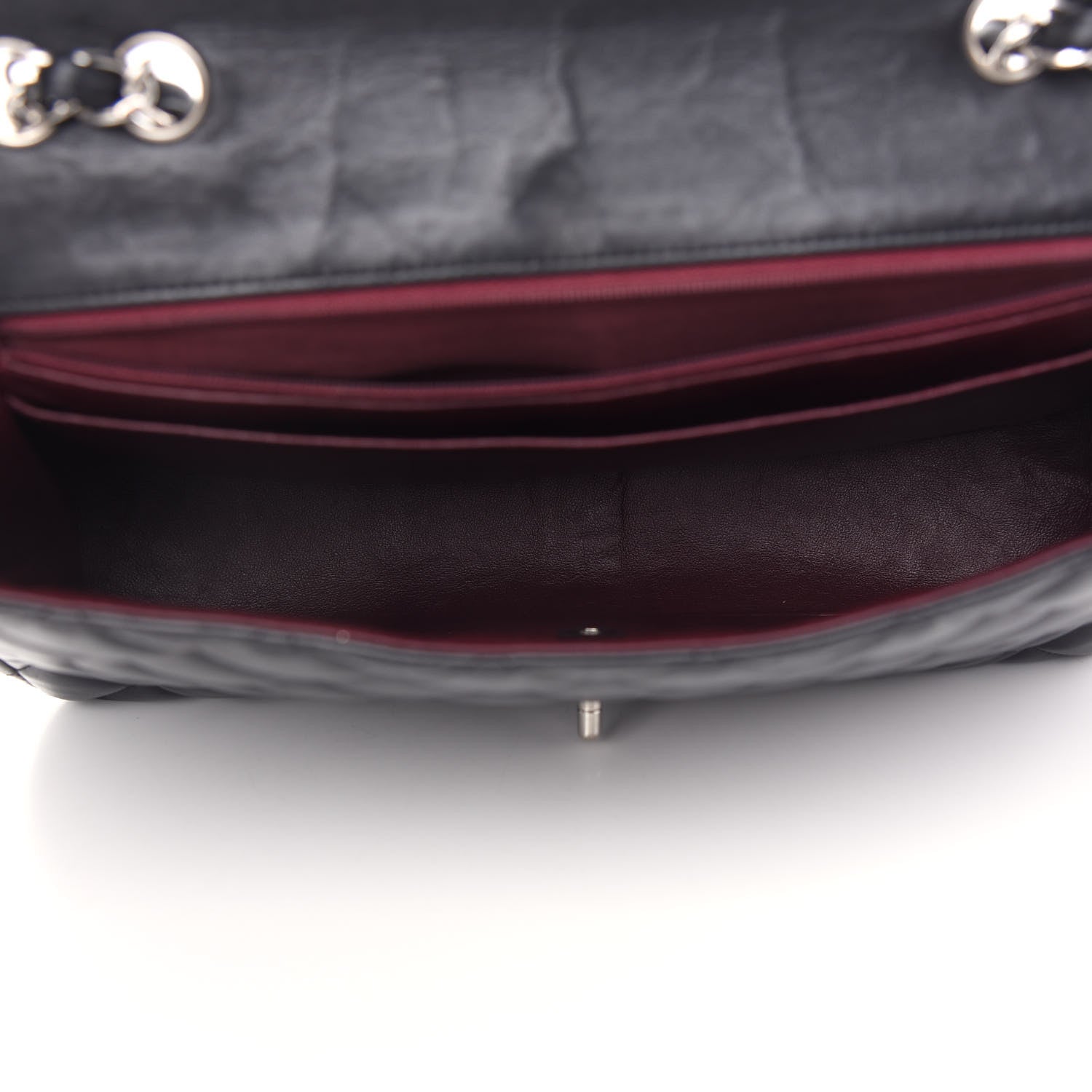 Chanel Lambskin Quilted Jumbo Single Flap Black 5 of 11