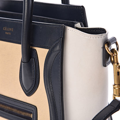 Celine Goatskin Smooth Calfskin Nano Tri-Color Luggage Firefly 17 of 25