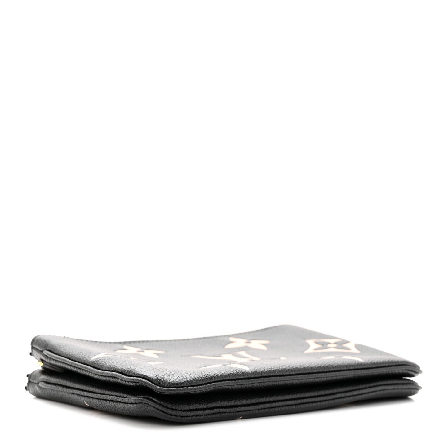 Empreinte Monogram Giant Double Zip Pochette Black Cream