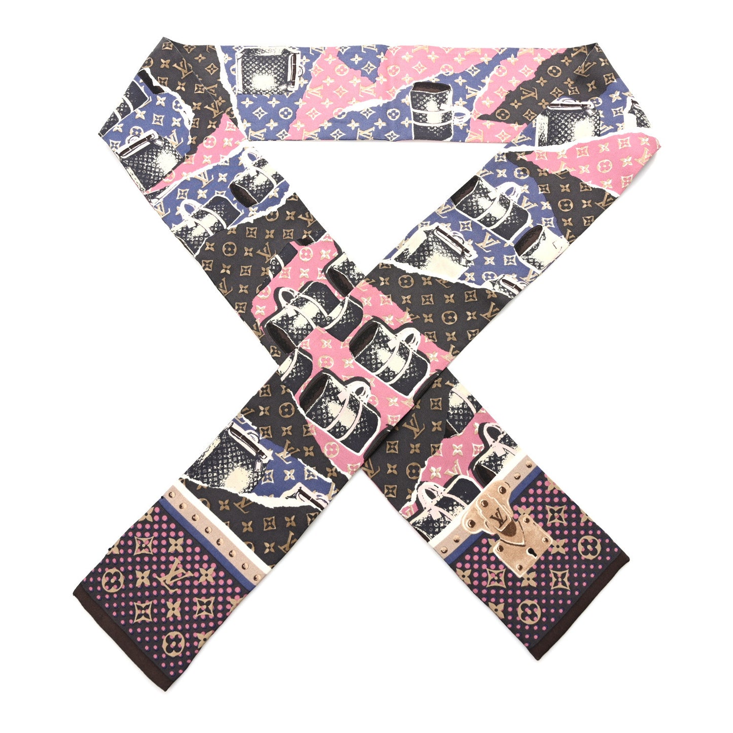 Silk Monogram Wallpaper Bandeau