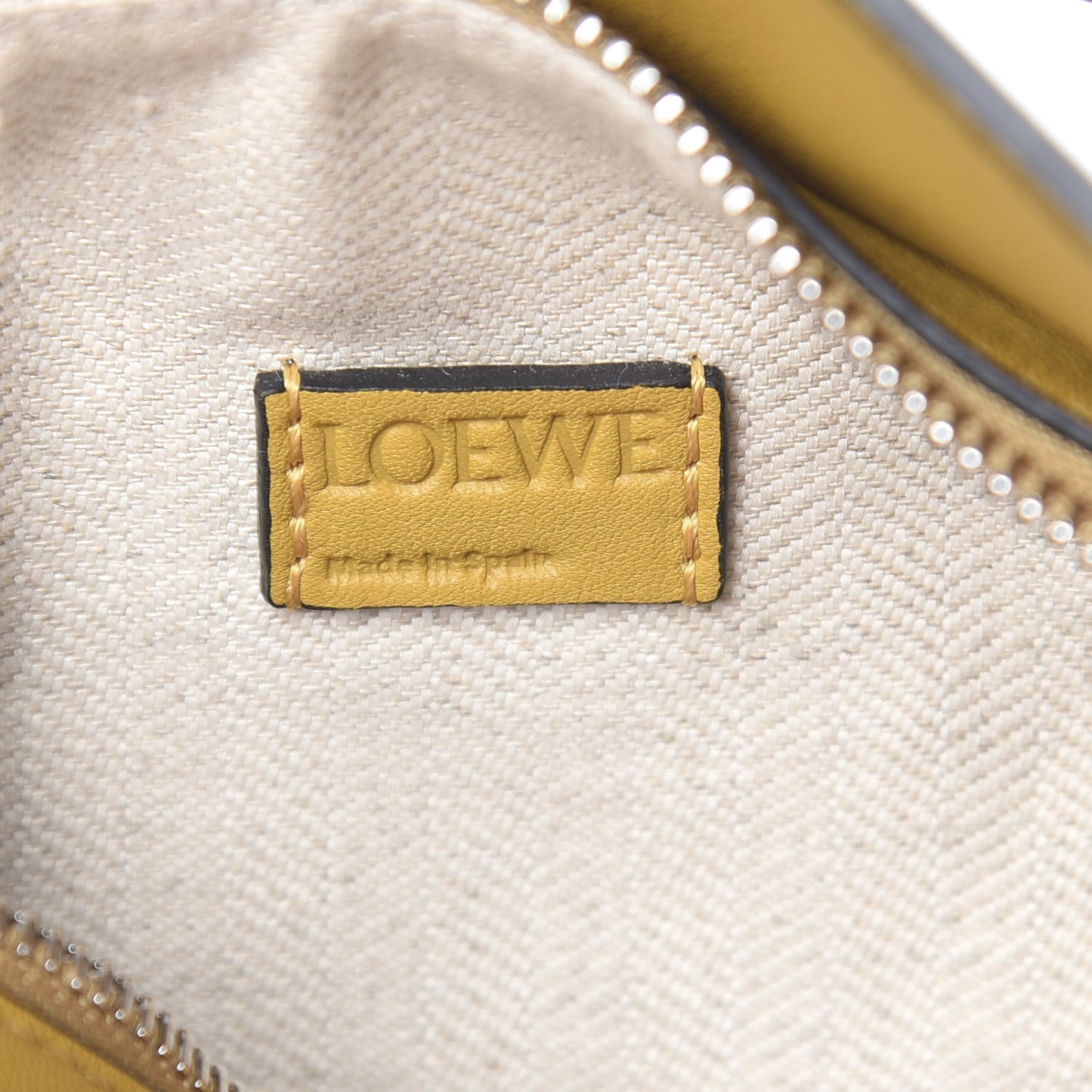 Calfskin Mini Puzzle Bag Yellow Ochre