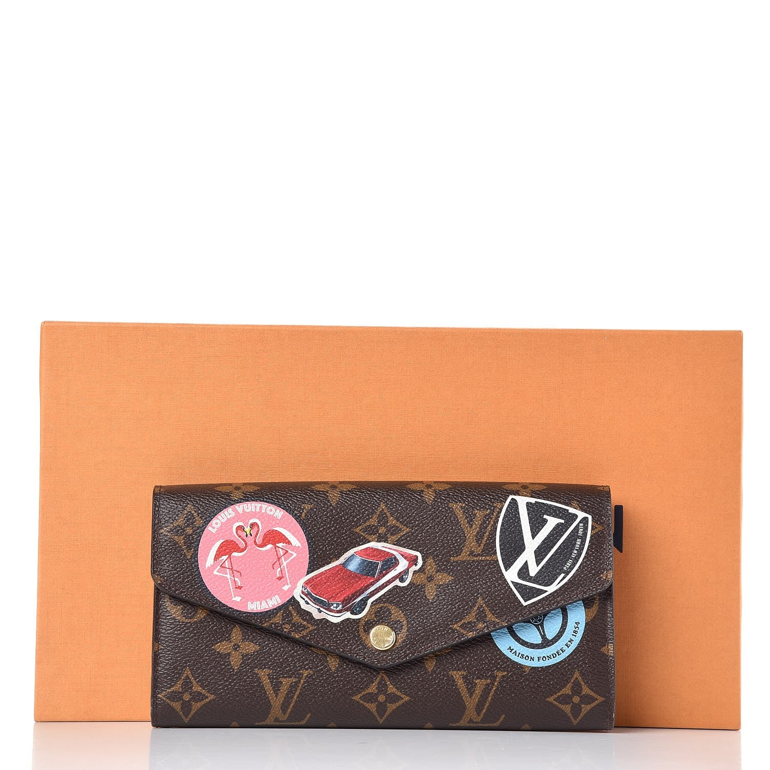 Louis Vuitton Monogram World Tour Sarah Wallet 7 of 7