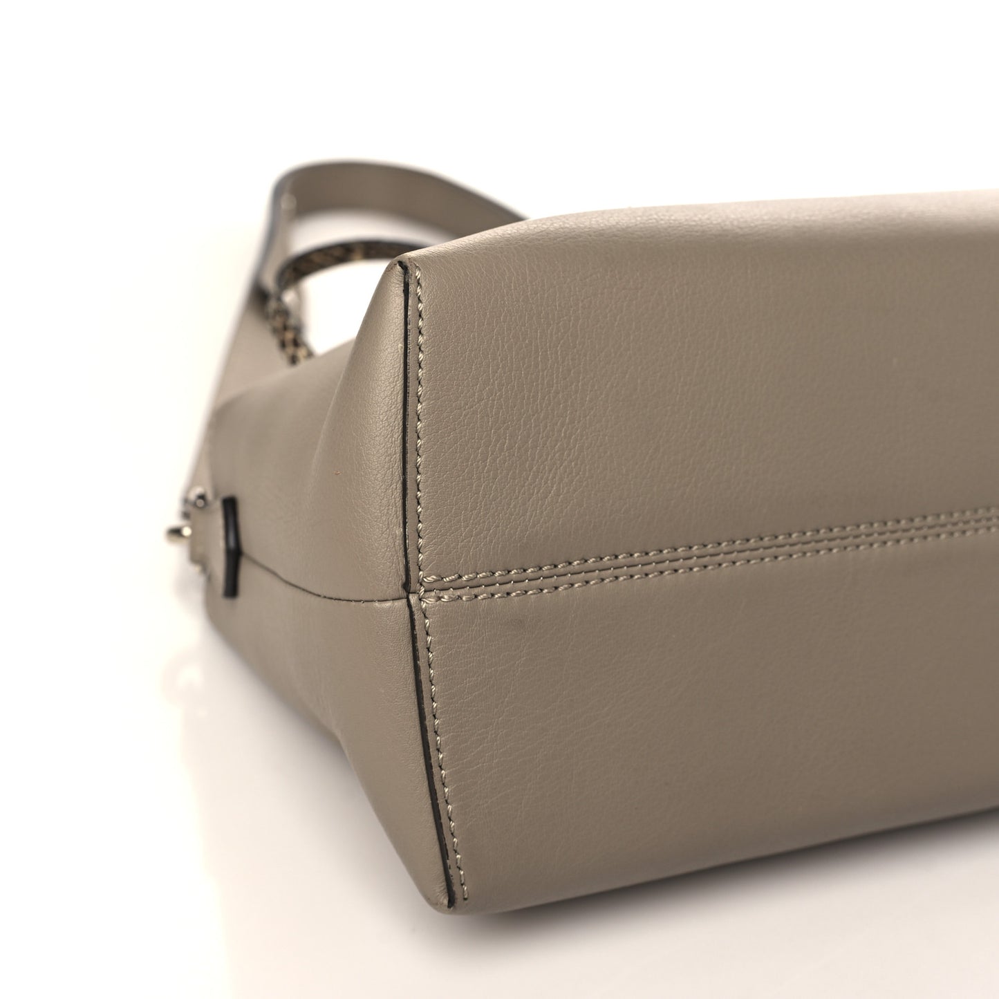 Vitello Dolce Elaphe Medium By The Way Boston Bag Tortora Multicolor