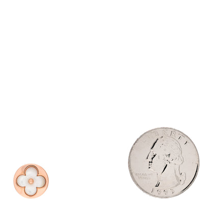 Louis Vuitton 18K Pink Gold Mother of Pearl Color Blossom Sun Stud Earring 2 of 4