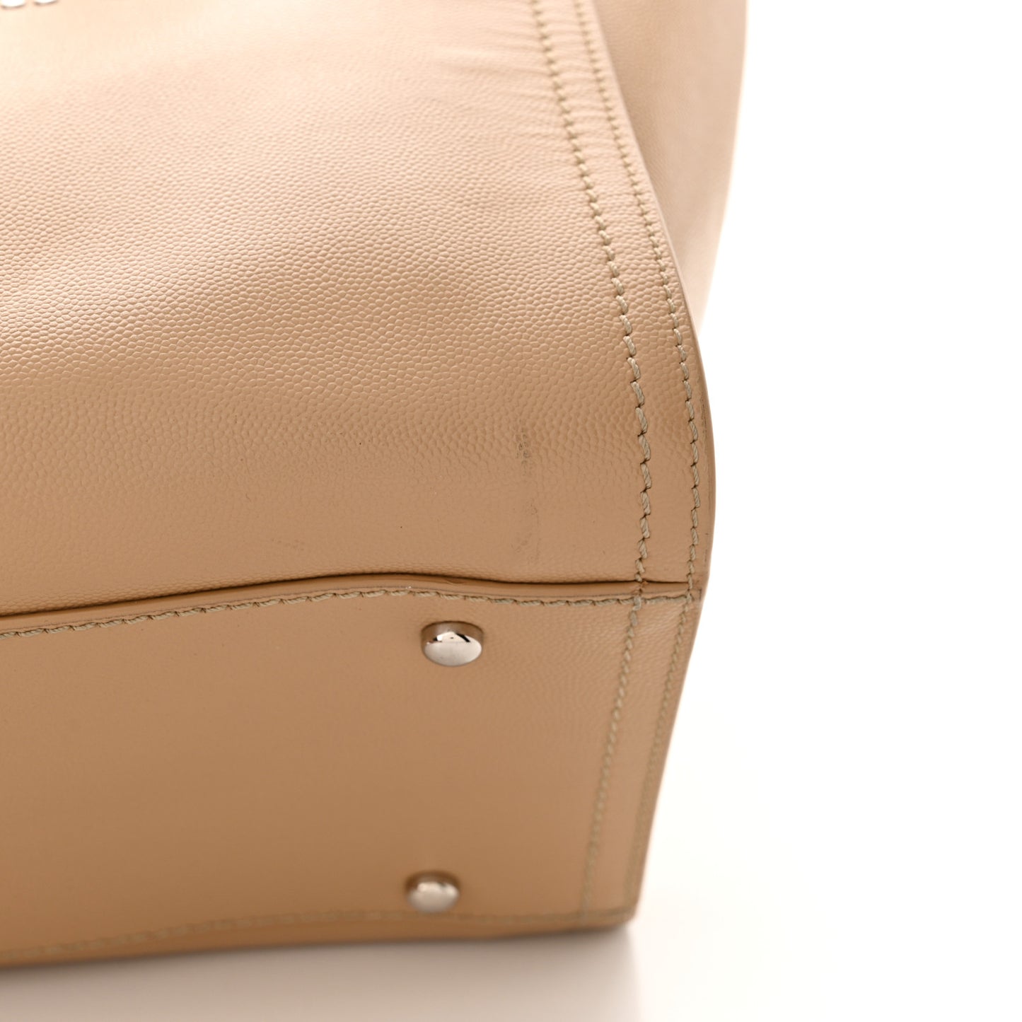 Caviar Small Studded Deauville Tote Beige