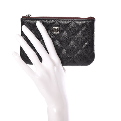 Chanel Caviar Quilted Small Cosmetic Case Black 2 of 10