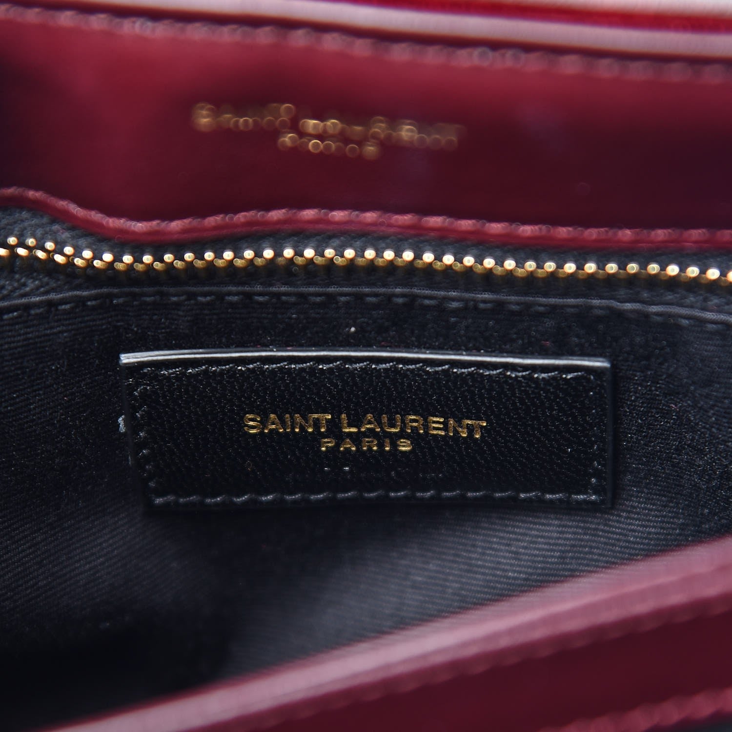 Saint Laurent Velvet Y Quilted Monogram Toy Loulou Crossbody Bag French Burgundy 6 of 8