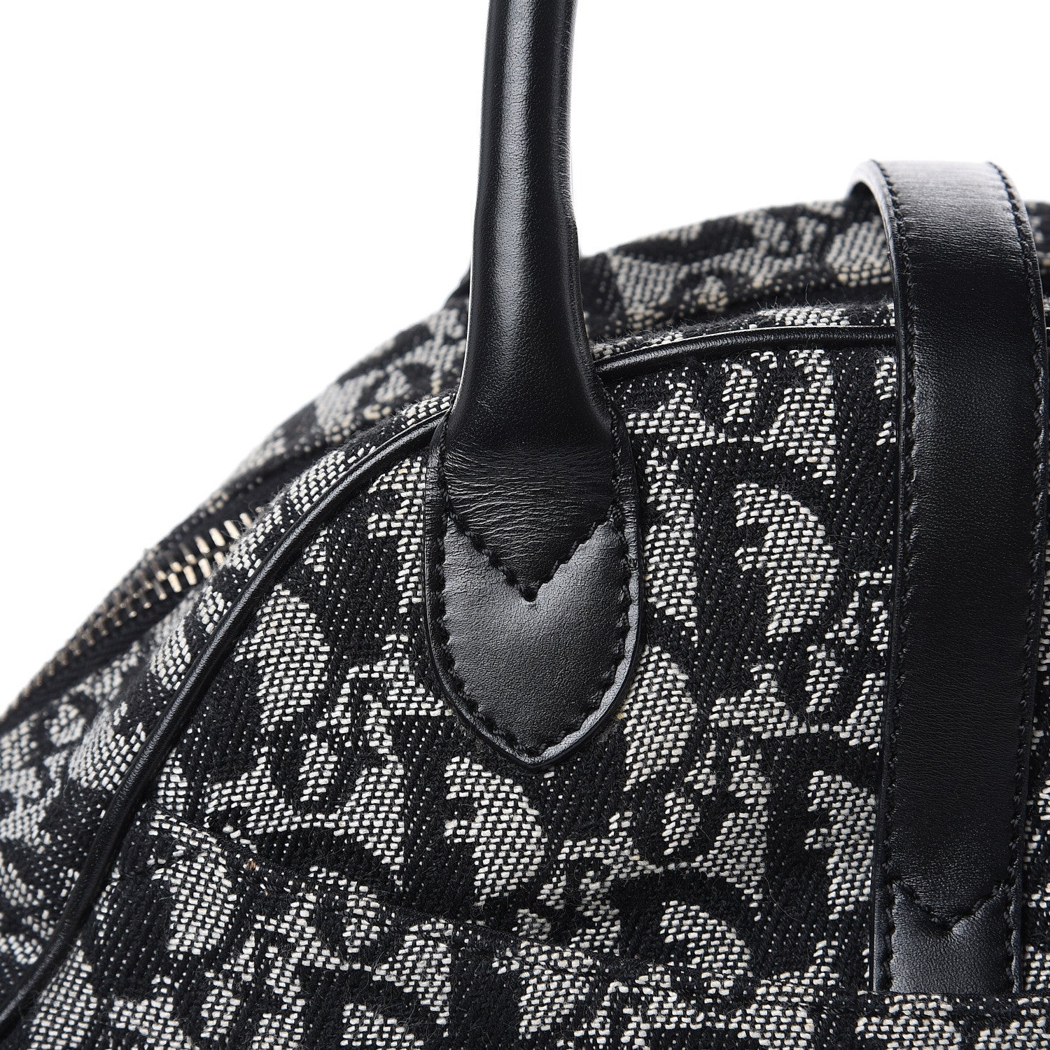 Christian Dior Monogram Mini Saddle Bowler Black 10 of 11