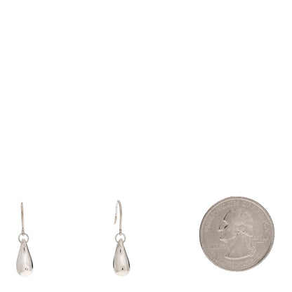 Tiffany Sterling Silver Elsa Peretti Teardrop Earrings 2 of 4