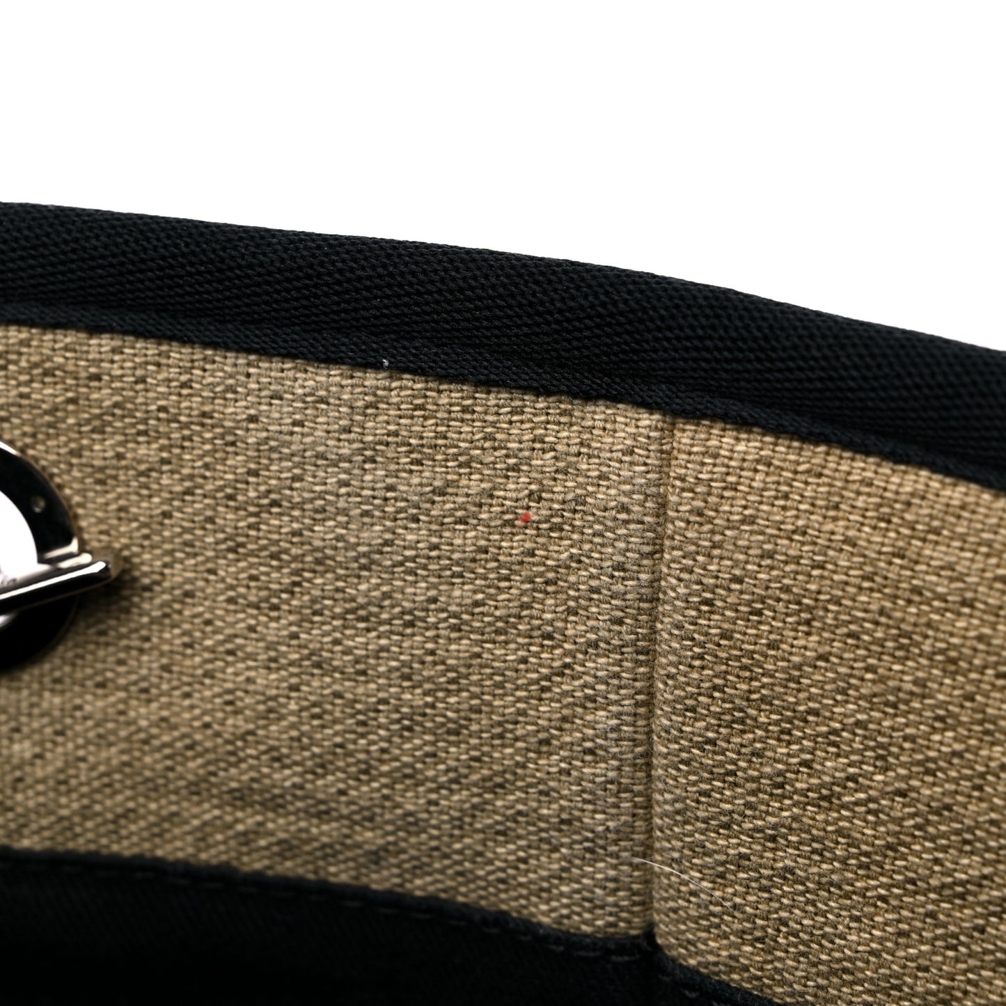 Canvas Small Deauville Tote Beige Black