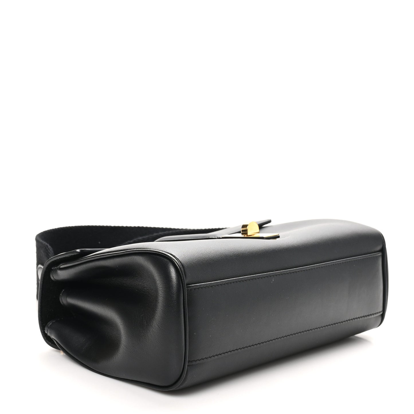 Grained Calfskin Teen Soft 16 Shoulder Bag Black