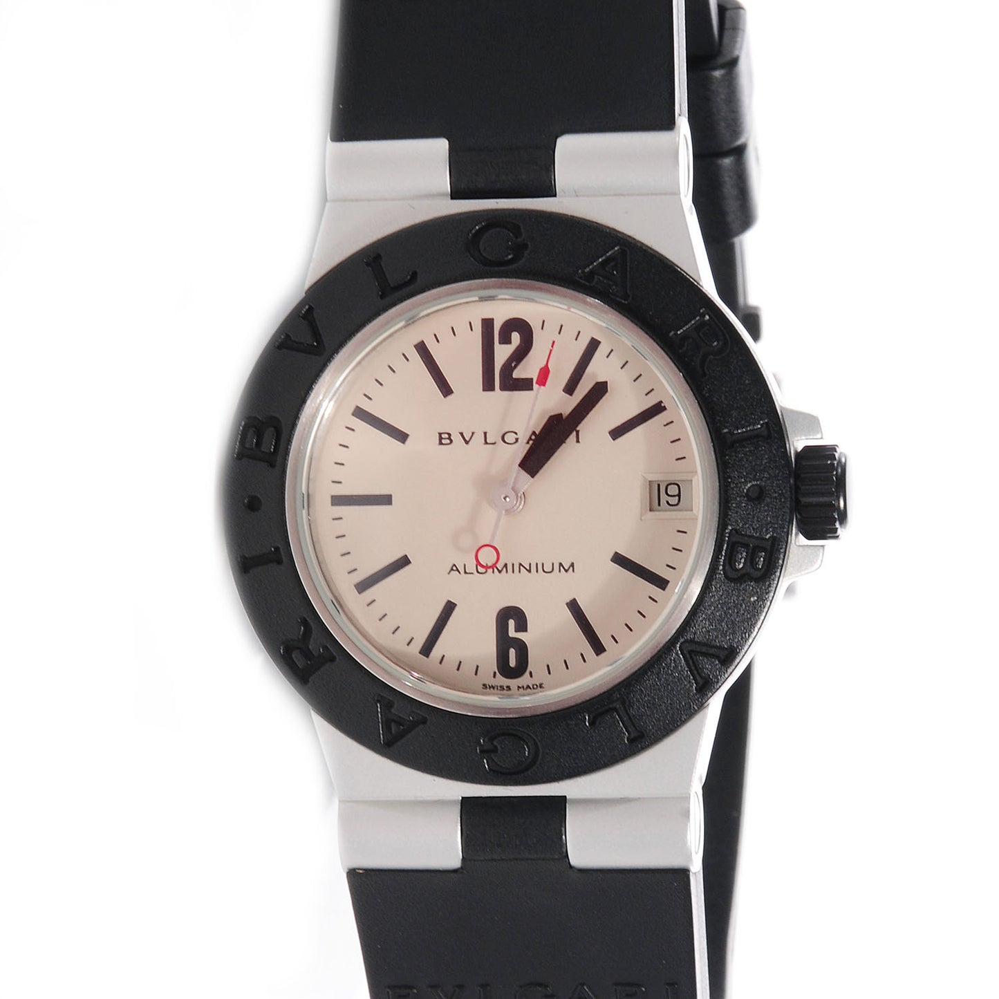 Aluminum Rubber 32mm Diagono Quartz Watch
