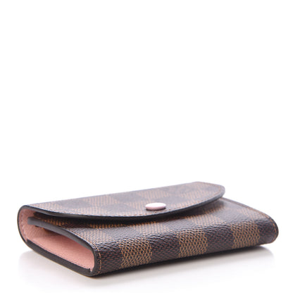 Louis Vuitton Damier Ebene Rosalie Coin Purse Rose Ballerine 4 of 8