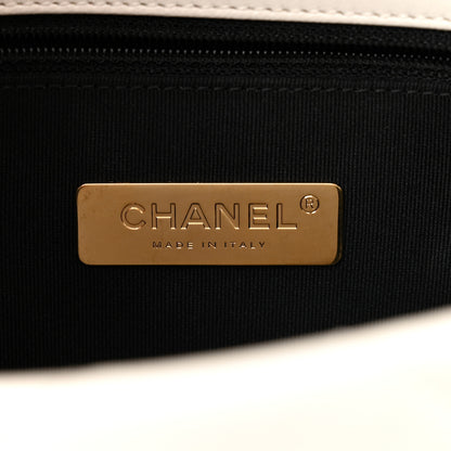 Chanel Lambskin Quilted Medium Chanel 19 Flap White 6 of 11