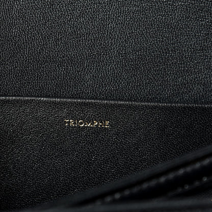 Celine Shiny Calfskin Medium Triomphe Black 6 of 11