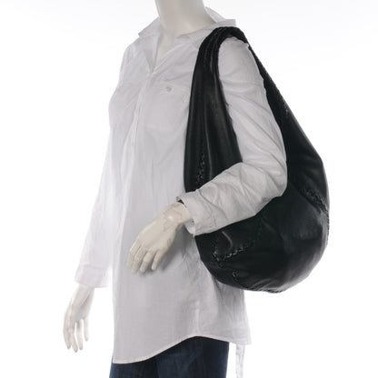 Bottega Veneta Cervo Deerskin Hobo Nero Black 2 of 9