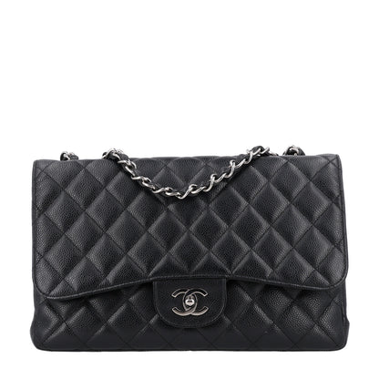 Chanel Caviar Quilted Jumbo Single Flap Black 1 of 10