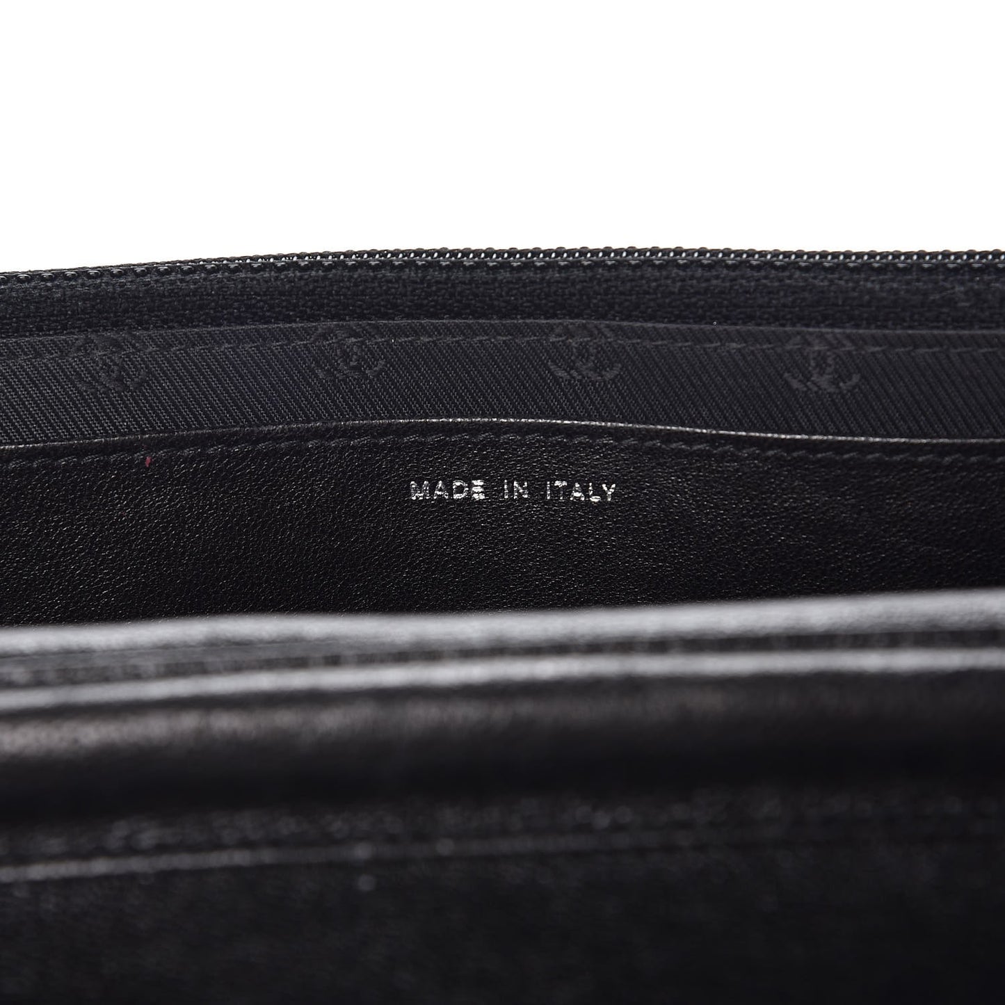 Goatskin Wallet on Chain WOC Black