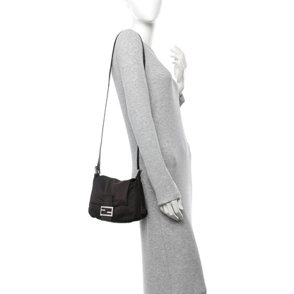 Fendi Nylon Mama Crossbody Brown 2 of 13