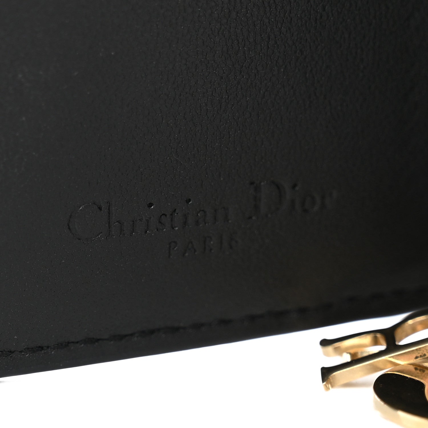 Christian Dior Lambskin Cannage Mini Lady Dior Wallet Black 7 of 8