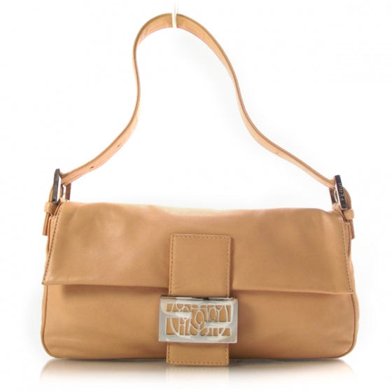 Leather Baguette Peach