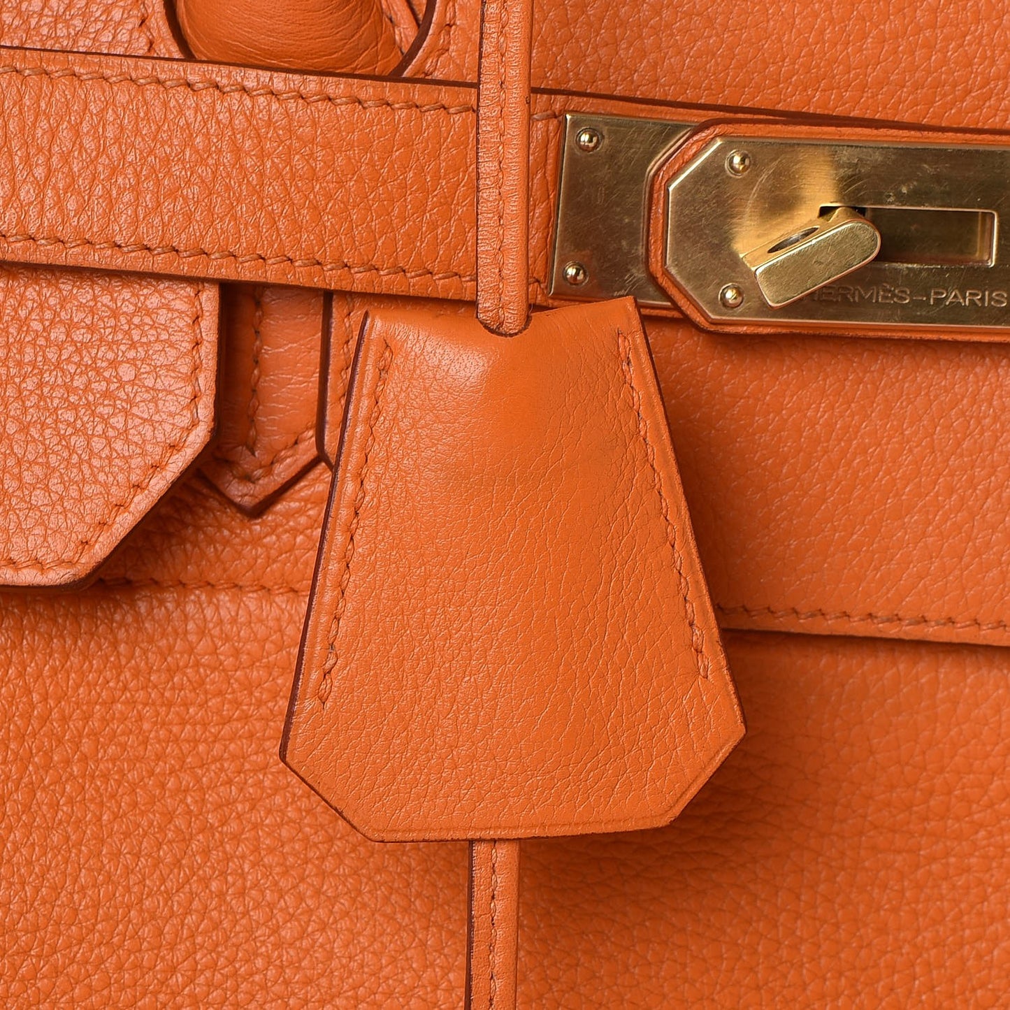 Taurillon Clemence HAC Birkin 40 Orange