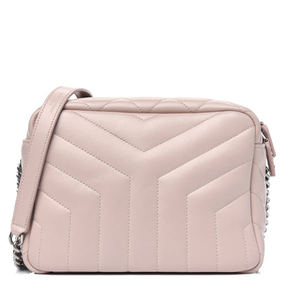 Saint Laurent Calfskin Y Quilted Monogram Small Loulou Bowling Bag Tender Pink 1 of 4