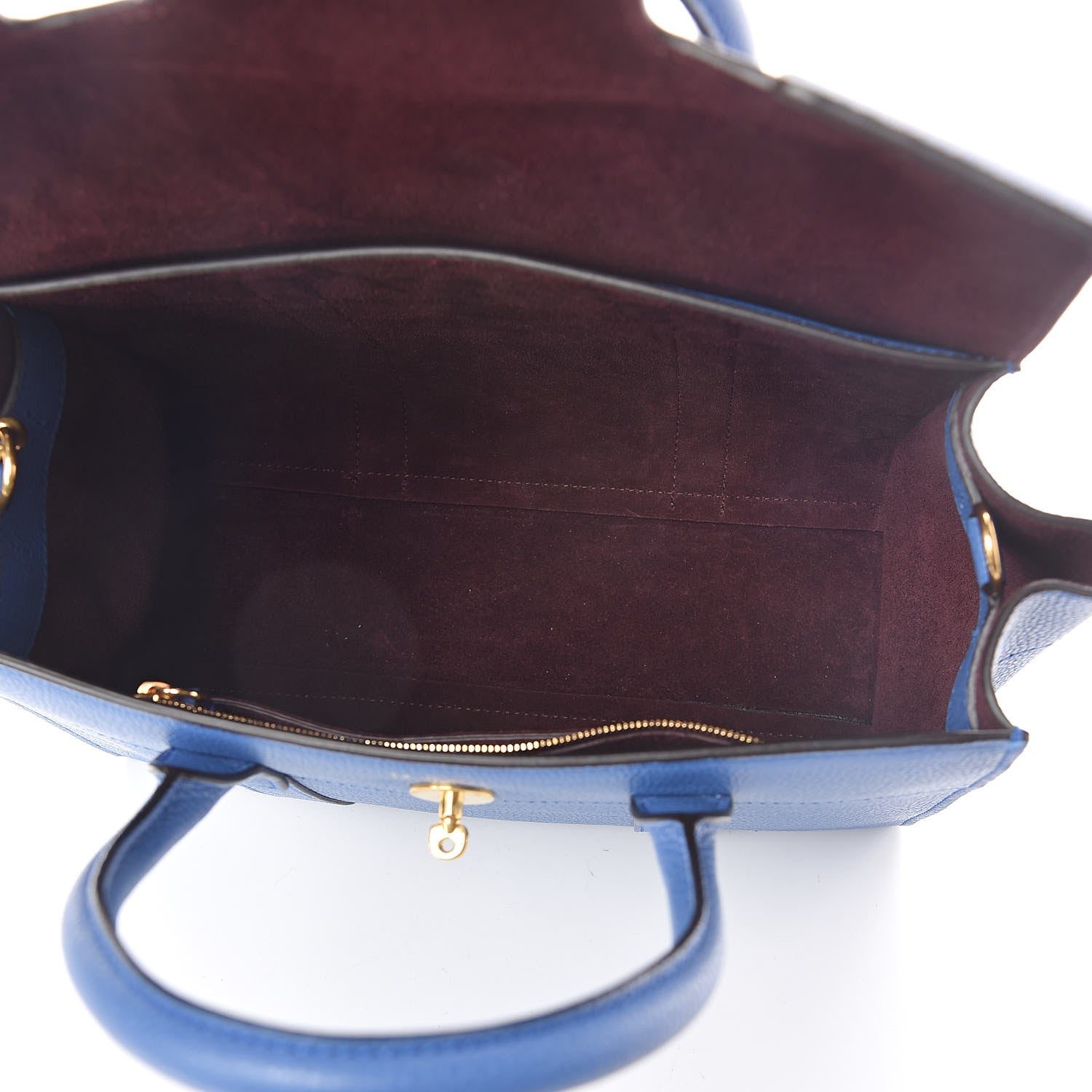 Mulberry Classic Grain Calfskin Small Bayswater Porcelain Blue 5 of 8