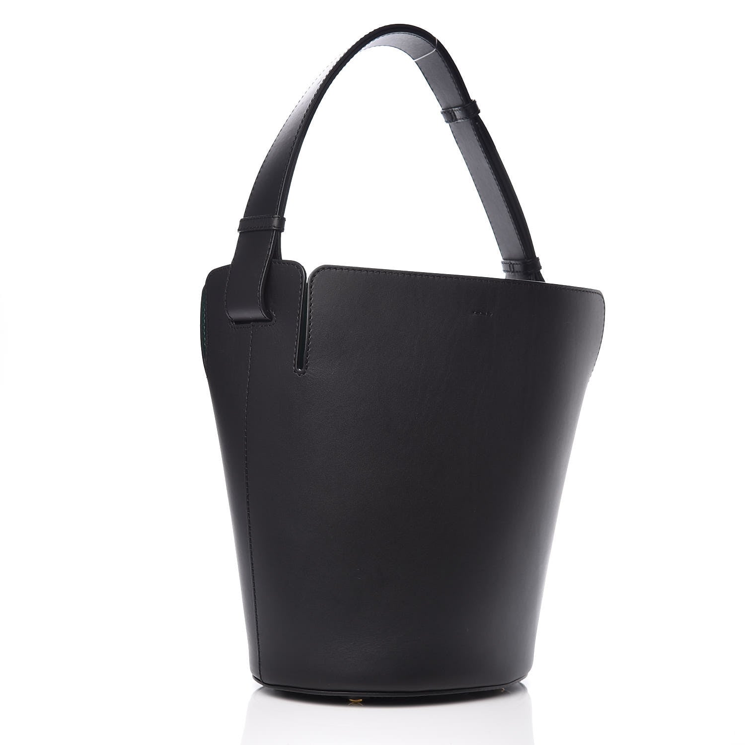 Burberry Supple Calfskin Medium Bucket Black 4 of 9