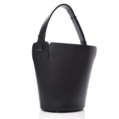 Burberry Supple Calfskin Medium Bucket Black 4 of 9